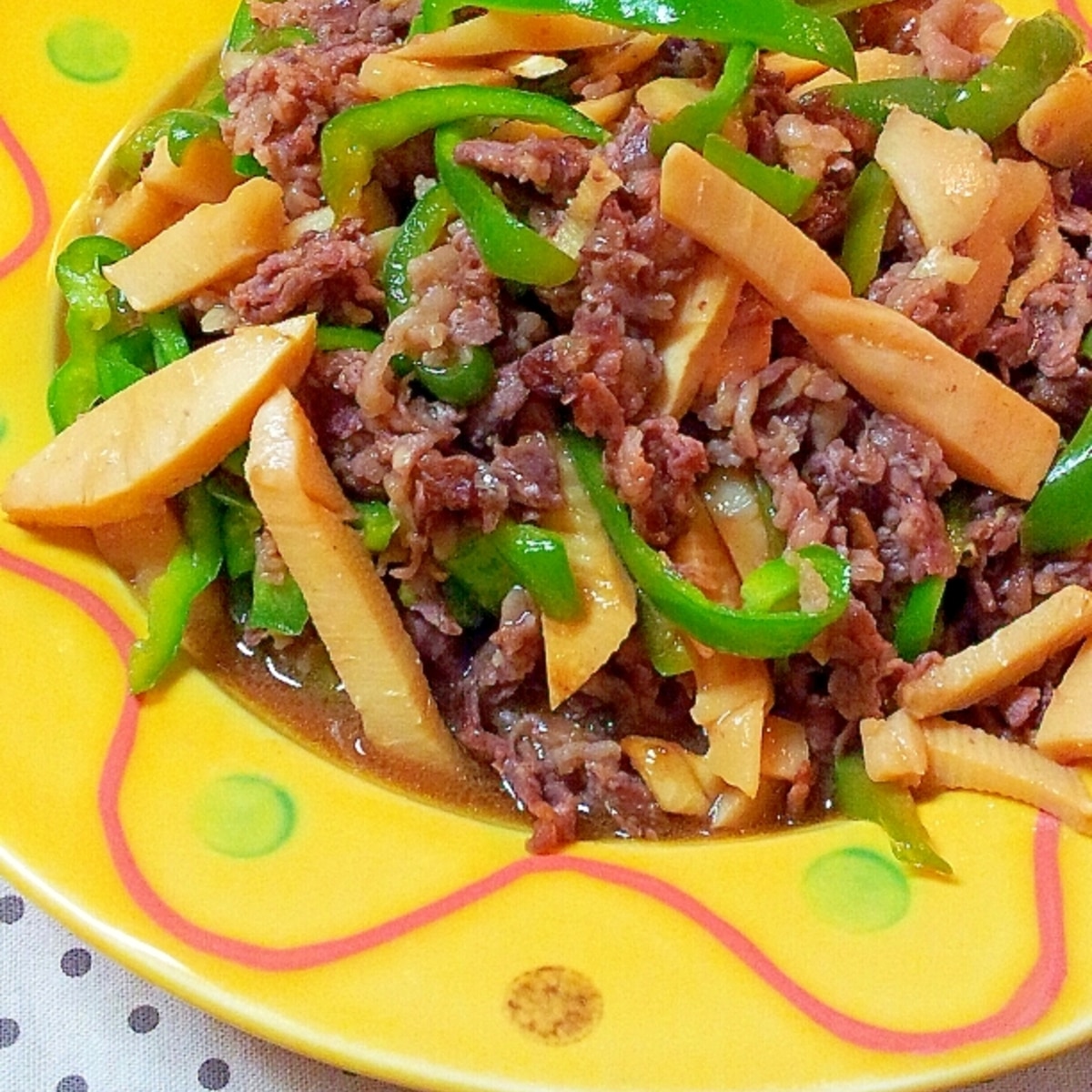 簡単 青椒肉絲 牛肉 たけのこ ピーマン レシピ 作り方 By ラズベリっち 楽天レシピ 簡単 青椒肉絲 牛肉 たけのこ ピーマン レシピ 作り方 By ラズベリっち 楽天レシピ